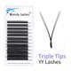 thumbnail image 3 of Wendy Lashes YY forma Triple puntas tejidas a mano Premium suave luz extensión de pestañas naturales Supe alta calidad volumen prefabricado Fans, 3 of 5