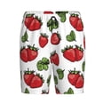 thumbnail image 4 of Wukai Hand Drawn Strawberry Men’s Short Pajama Pants With Pockets Soft Sleep Pj Shorts for Men-, 4 of 6