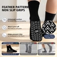 thumbnail image 5 of Non Slip Grip Socks for Men – LOFIR 4 Pairs Unisex Grippy Socks with Grippers, Non Skid Crew Socks for Men Women, Elderly Seniors Hospital Home Nursing, Size 13-15, 5 of 6