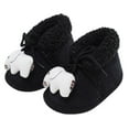 thumbnail image 3 of Fozruso Baby Girls Boys Warm Shoes Soft Booties Snow Boots Comfortable Shoes Toddler Warming And Fashion Shoes Sizes 4.5 Toddler(Black), 3 of 6
