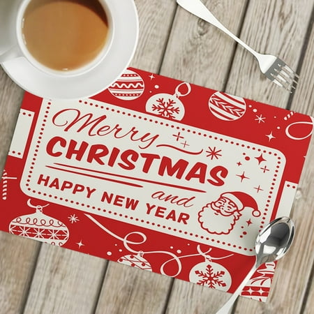 

Outdoor Dining Table Set for 8 round Place Mats Indoor Dining Washable Plate Mates round Table Dining Set for 4 Small Christmas Linen Placemat Insulated Mat Table Mat Party Home Napkins