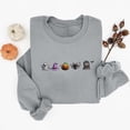 thumbnail image 3 of Women Spooky Season Sweatshirt Embroidered Solid Color Halloween Pullover Casual Long Sleeve Fall Holiday Top, 3 of 3