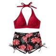 thumbnail image 4 of CONZONE Womens Bikini Sets 2 Peice Swimsuits for Women High Waisted Tropical Hawaii Graphic Lightweight Summer Beach Bathing Suits, 4 of 4