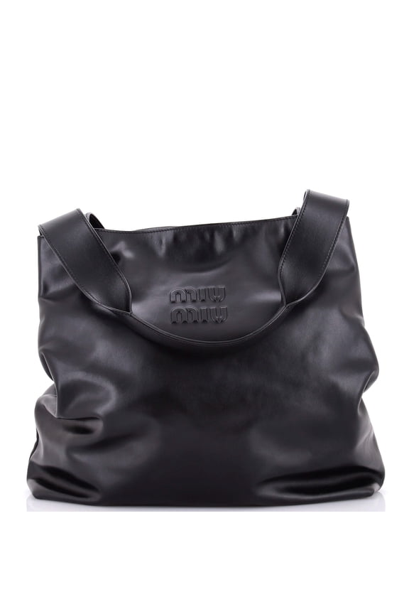 Pre-Owned Logo Embossed Tote Leather Large By Rebag