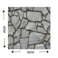 thumbnail image 3 of 3 dimensiones de ladrillo negro resistente al agua resistente a la humedad papel tapiz autoadhesivo Tomshoo  10 piezas, 3 of 7