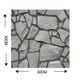 thumbnail image 3 of 3 dimensiones de ladrillo negro resistente al agua resistente a la humedad papel tapiz autoadhesivo Tomshoo  10 piezas, 3 of 7