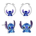 thumbnail image 3 of Disney-pendientes de Metal de Lilo & Stitch para mujer y niña, aretes colgantes de Anime, accesorios de joyería delicada, regalos Kawaii, novedad, 3 of 4