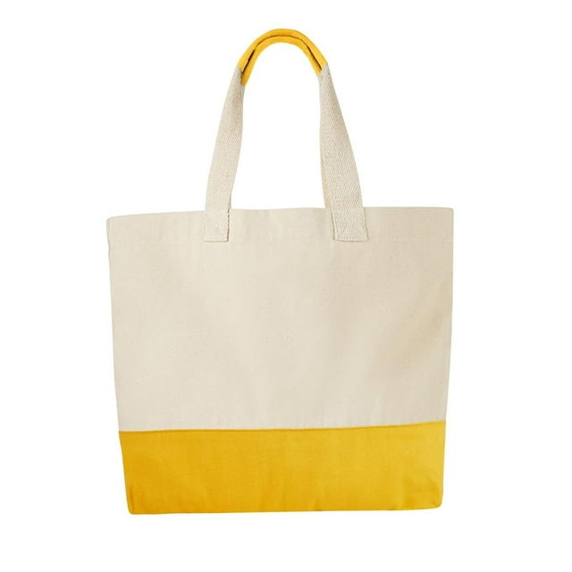 Bolsa de algodón con base y asa a juego -Nardo azul 48 x 36 x 10