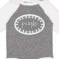 thumbnail image 4 of Inktastic Piano Keys Oval Boys or Girls Long Sleeve Baby Bodysuit, 4 of 5