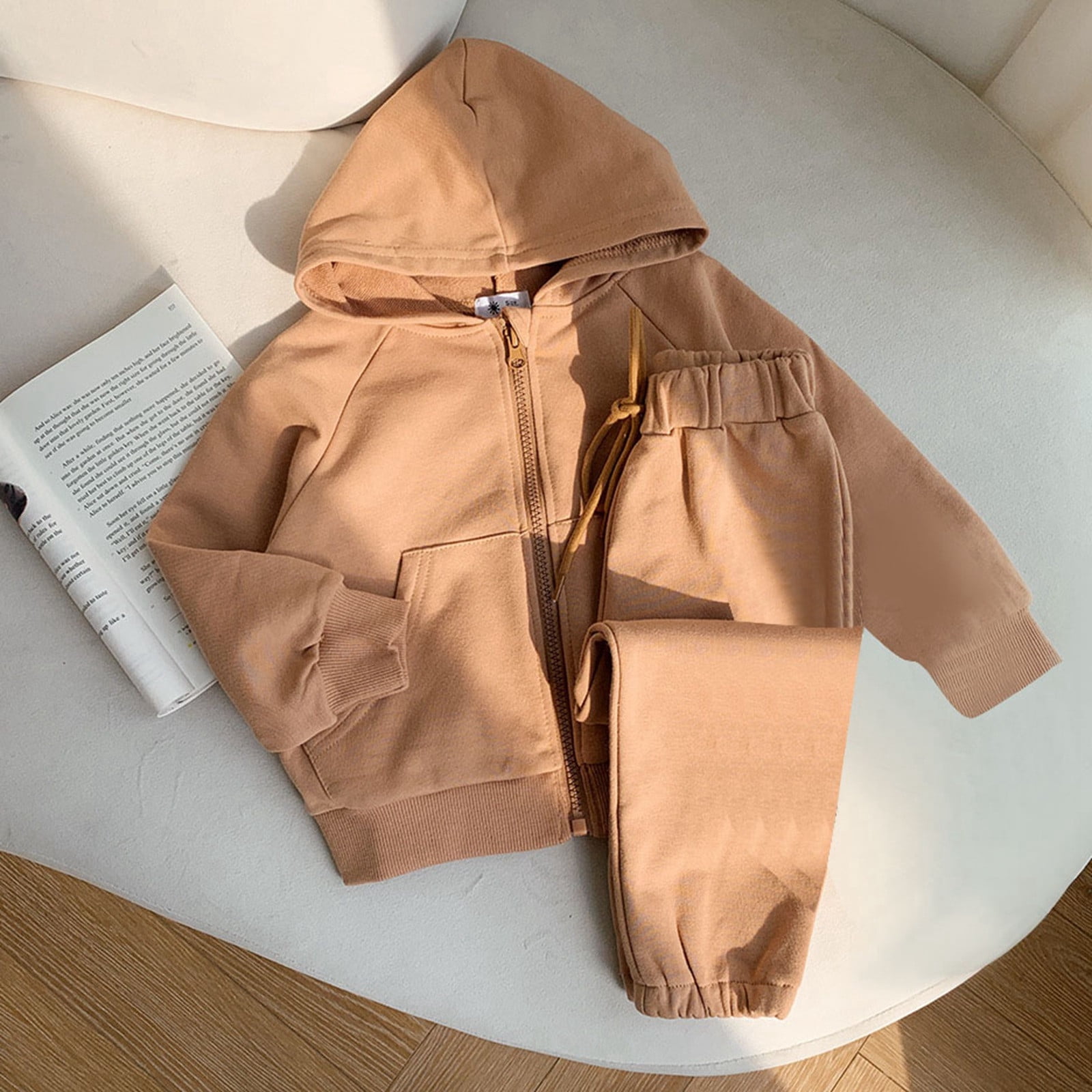 TJAZFJPA 70S Outfits for Kids Boys Girls Boys Tracksuit Athletic Sweatsuits Pullover Hoodie 2 Pieces Kids Sweatshirt and Jogger Sweatpants Outfits Set Toddler Clothes for Boys Summer Sets