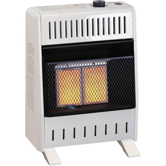 ProCom Heating Liquid Propane Ventless Infrared Plaque Heater With Base Feet - 10,000 BTU, T-Stat Control - Model# ML100TPA-B