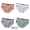 Mixed Color A, variant on LYMAYTER Young Girls Bow Decor Underwear Breathable Ribbed Cotton Comfortable Triangle Panties for Daily Use 4pcs