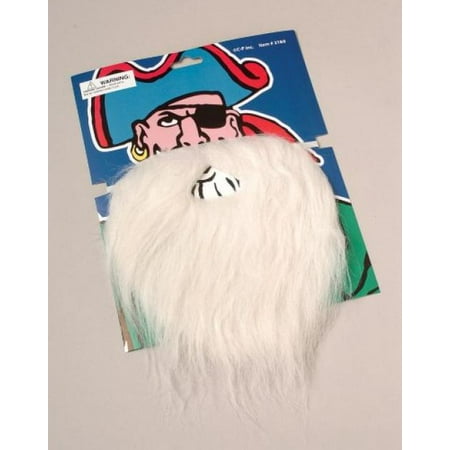 Biker Santa - OTC Disguise Santa Claus, Wizard, Biker Fake Beard and Mustache Costume, White