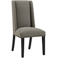 thumbnail image 3 of Modern Contemporary Urban Design Dining Kitchen Room Side Chair, Set of Four, Fabric, Grey Gray, 3 of 4
