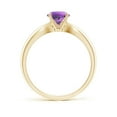 thumbnail image 2 of ANGARA Natural 0.8 Ct. Amethyst Solitaire Ring in 14K Yellow Gold for Women (Ring Size: 8), 2 of 8