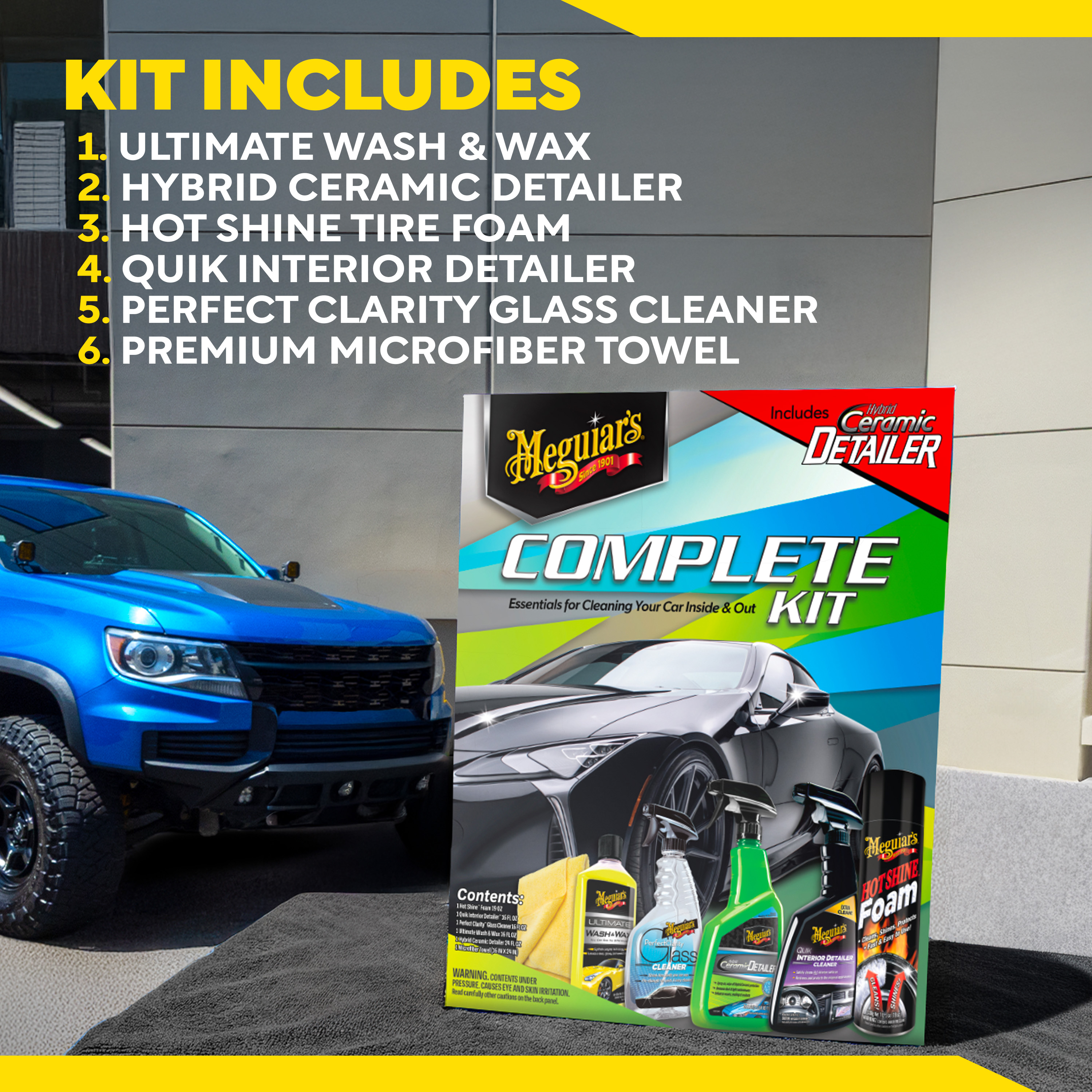 Meguiar's Complete Car Care Kit, 6-Piece Detailing Set photo 8