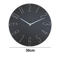thumbnail image 2 of Reloj de pared silencioso - Alimentado por baterías de silicona premium - Redondo y fácil de leer Adepaton BST3001046-2, 2 of 6