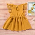thumbnail image 7 of 3M-24M Infanr Baby Girls Bow Dress Toddler Kids Ruffle Lace Sleeveless Casual Party Dresses, 7 of 7