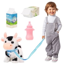 Plush Walking Cow Toy for Kids,Walking Plush Toys for Toddler 2 Year Old Birthday Easter Gifts