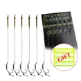thumbnail image 4 of 6pcs 18.5cm Carp Fishing Ready Made Hook 30-60LB 2/4/6/8# Leader Carp Fishing Hooks Europe Feeder Group Hooks Carp Tackle,22mm/9mm, 4 of 9