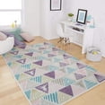 thumbnail image 5 of Mohawk Home Prismatic Triangles Cream Transitional Geometric Precision Printed Area Rug, 5'x8', Cream, 5 of 5