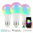 thumbnail image 3 of AMERTEER Ampoules Intelligentes Synchronisation Musicale Ampoules Changeant de Couleur Fonctionne avec Alexa Google Home LED Dimmable 7W Ampoule Intelligente pour Décoration de Fête Éclairage Maison Intelligente, 3 of 5
