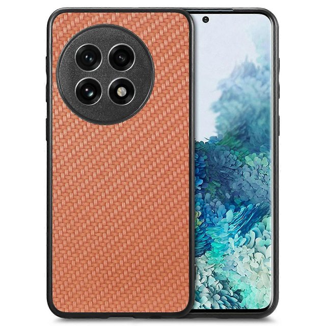 For OnePlus Ace 5 5G Ace 5 Pro 5G Case Carbon Fiber Texture PU Leather PC TPU Phone Cover - Green
