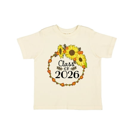 

Inktastic Class of 2026 Sunflower Wreath Gift Toddler Boy or Toddler Girl T-Shirt