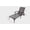 Brown + Aluminium, variant on Cast Aluminum Side Table for Chaise Lounge - Compact Black Outdoor Table for Poolside, Garden, and Patio Use