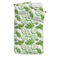 thumbnail image 1 of Juego de cama con estampado de hojas de pepino en rodajas, 1 of 5
