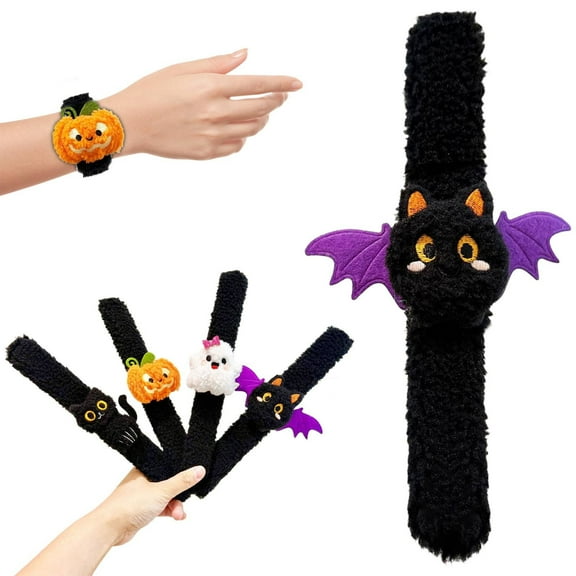 ZTTD 1Pc Halloween Slap Band Bracelets Slap Wrist Band Bat Slap Band Wristband Toys Gift