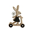 thumbnail image 1 of Pieza Decorativa de Madera de las Figuras de los Conejos de Pascua Conejo Lindo Cabalgando con un Ornamento de Madera de la Figurada de los Animales de la Cesta 13.5 * 2 * 19cm, 1 of 7