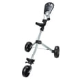 thumbnail image 2 of Portable  Push Cart, EVA Non Slip Grip Collapsible Metal Rivet Reinforcement Lightweight  Bag Cart  for  Match, 2 of 8