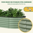 thumbnail image 6 of VEIKOUS Metal Garden Bed, 8x2x1.4 ft Large Garden Bed with 9-in-1 Configurations and Layouts, Cyan, 6 of 10