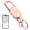 Rose Gold, variant on Keychain Tracker, Men's Key Chain Works with Find My(iOS Only), Heavy Duty Keychain Carabiner Car Key Chains, Anti-Lost Tracker with Keyrings, Rechargeable & Waterproof