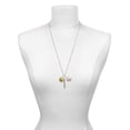 thumbnail image 3 of Delight Jewelry Goldtone Large Disc Letter - W - 3/4'' Always My Mother Bar Zoe Necklace, 3 of 4