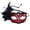 A002- Red, variant on Vintage Masquerade Mask for Women with Black Half Mask and Black Satin Ribbon, Elegant Mask for Masquerade Party with Mardi Gras Mask and Black Tulle and Feathers, Perfect