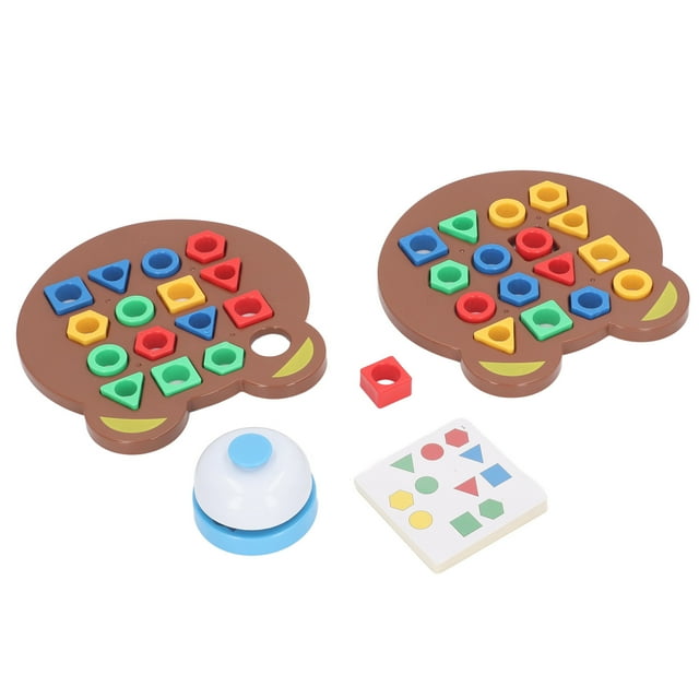 Juego de combinación de formas geométricas tablero de rompecabezas de geometría Posición de orificio estándar Uso para 2 jugadores para niños mayores de 3 años Educación ANGGREK Otros