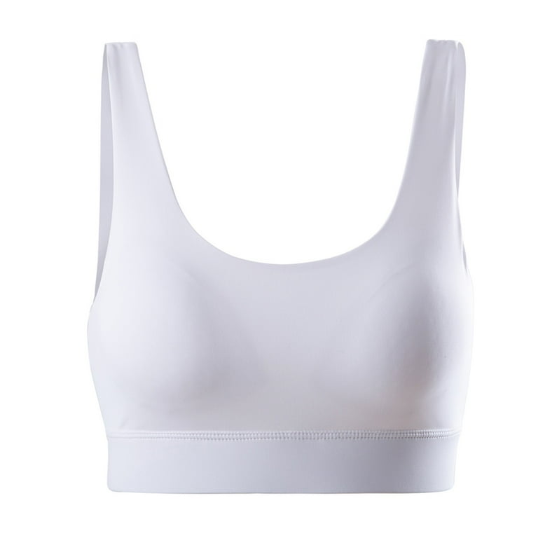 RQYYD Longline Sports Bra for Women - U-Back Cropped Tank Tops