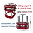 thumbnail image 2 of Woodworking Router Lift For 65mm Diameter Motors Router Table Wood Milling Liftable Plunge Base For Trimmer Engraving Machine, 2 of 7