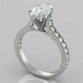 thumbnail image 2 of 2.00Ct Oval Cut Lab-Craeted14K White Gold Plated Engagement Ring, 2 of 4