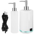 thumbnail image 1 of Massage Oil Warmer with 2 Oil Bottle Dispenser Portable Oil Warmer Bottle with Ambient Light Easy to Use Lotion Heater Dispenser Temperature Adjustable for Home Salon Spa Massage, 1 of 10