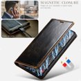 thumbnail image 3 of Flip Phone Cover, Black Brown Cell Phone Protective Case Phone Stand Design  for Cellphone, 3 of 8