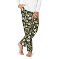 thumbnail image 2 of Hirioo Bear Sunflower for Teenagers' Pajama Pants Womens Lounge Pants with Pockets Pj Bottoms Pants for Men-XS(5-6), 2 of 6