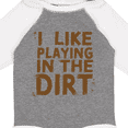 thumbnail image 4 of Inktastic I Like Playing in the Dirt Boys or Girls Long Sleeve Baby Bodysuit, 4 of 5