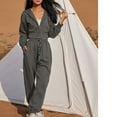 thumbnail image 2 of LYXSSBYX Sweatsuits 2pcs Sets Womens Women's Fashion Suit Long Sleeve Color Round Neck Sweatsuit, 2 of 4