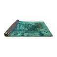 thumbnail image 2 of Ahgly Company Indoor Square Oriental Turquoise Blue Industrial Area Rugs, 6' Square, 2 of 4