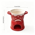 thumbnail image 3 of 6.76oz Ceramic Coffee Mug,Fondue Shape Cup with Candle Warmer, Dessert Cup for Party Kitchen Home Bar, 3 of 6