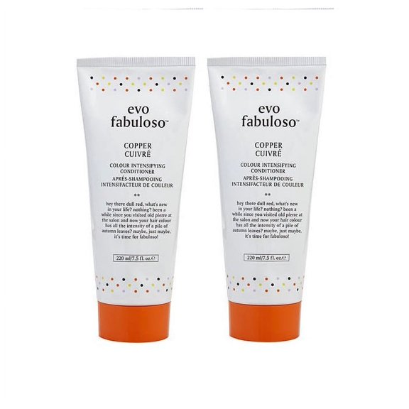 EVO by EVO FABULOSO COPPER COLOUR BOOSTING TREATMENT 7.5 OZ - 2 Pack !!!