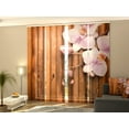 thumbnail image 1 of Tiptophomedecor Set of 4 Panel Blinds Brown Bamboo and Orchids, 1 of 6